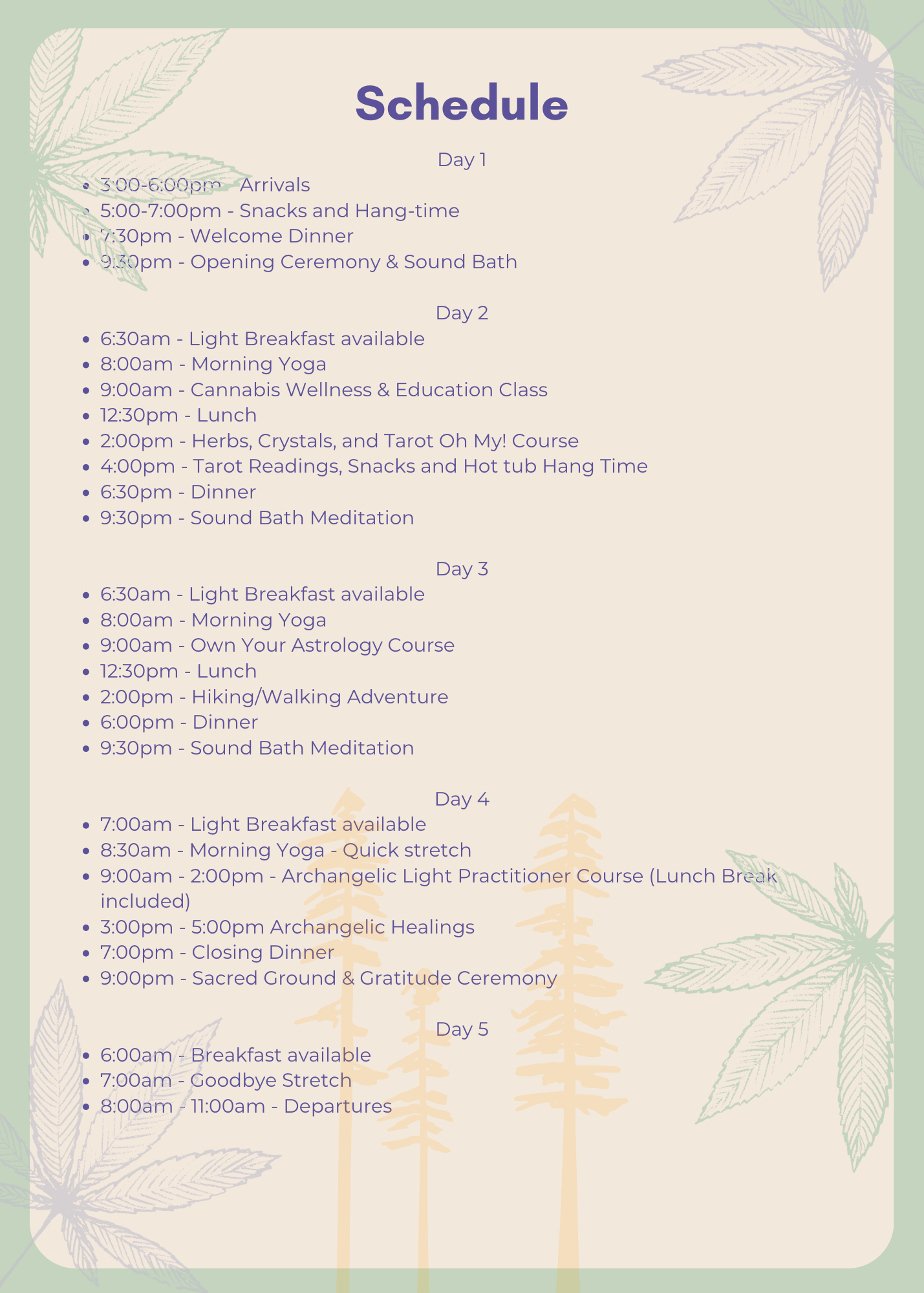 Living with Leaves and Light - Single Room - 1/2 Payment - FEB 2023