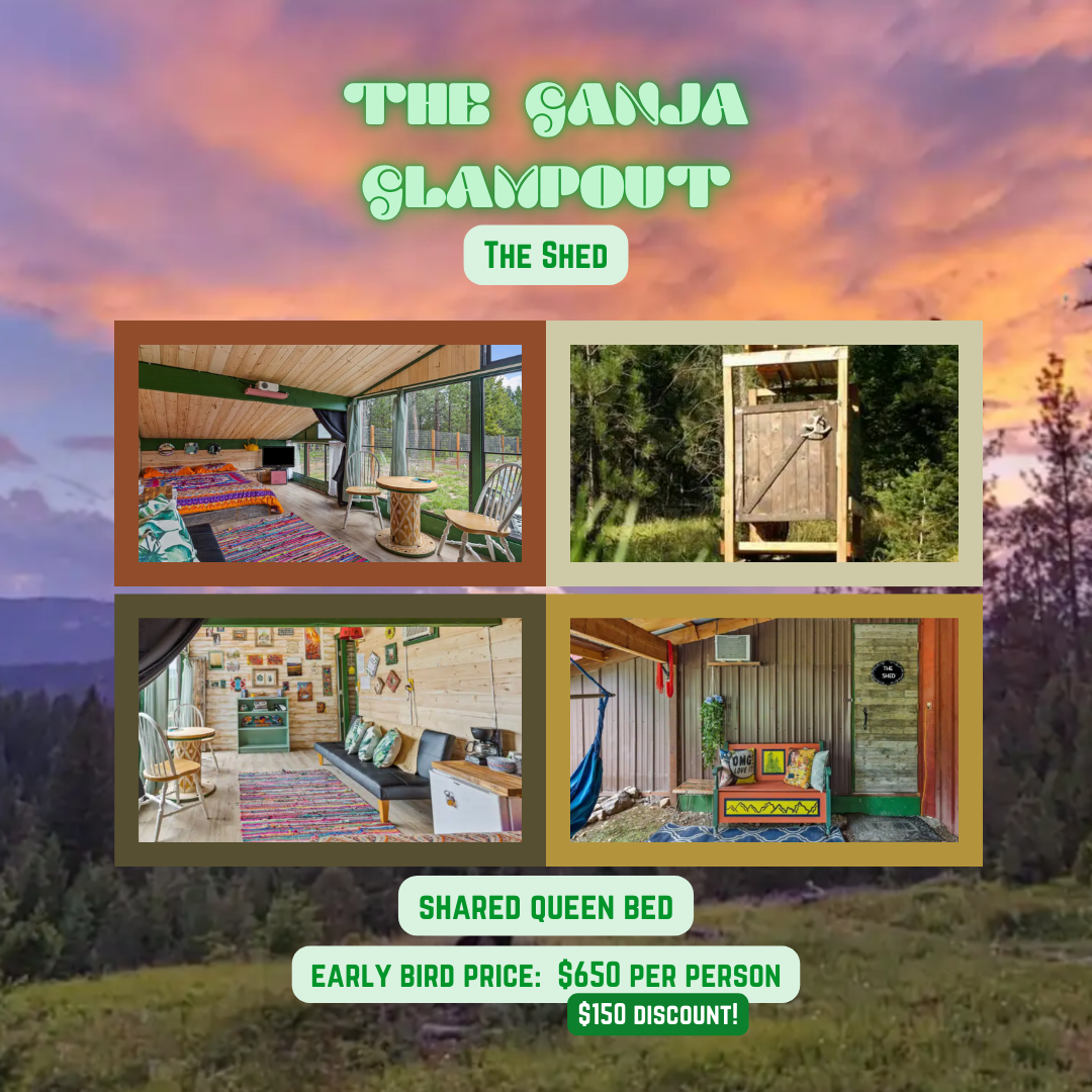 LLL Retreat: The Ganja Glampout - The Shed (50% Early Bird Deposit)