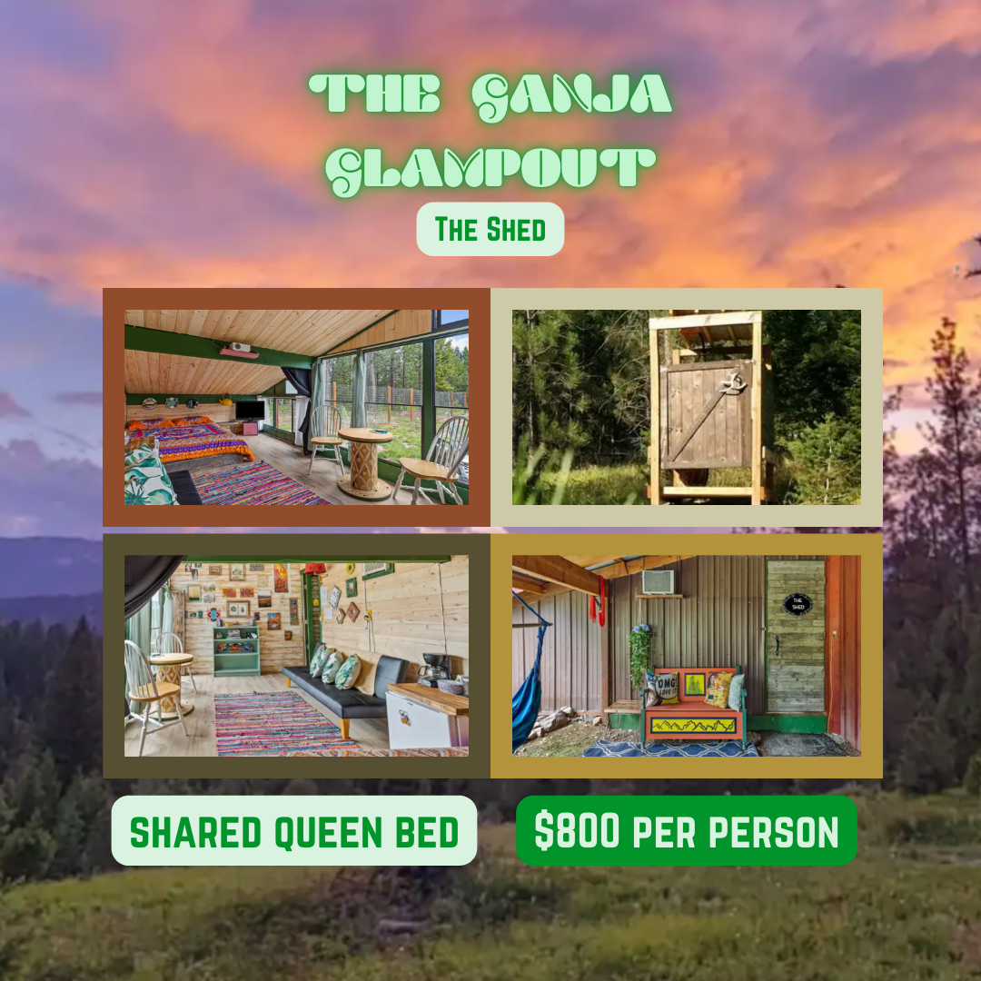 LLL Retreat: The Ganja Glampout - The Shed (50% Deposit)